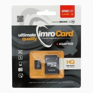 Carte Micro-SD 256 Go Classe-10 UHS-1 de IMRO
