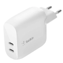 BELKIN-2USBC60W - Chargeur Belkin 2 prises USB-C 60W (2x30W) charge rapide iPhone iPad et Android