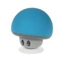 BTCHAMPIGNONBLEU - Mini enceinte Champignon bleu bluetooth avec ventouse