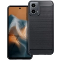 CARBOBRUSH-MOTOG34 - Coque Moto-G34(5G) antichoc coloris noir aspect carbone