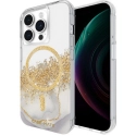 CM-KARATMAGGOLDIP15PRO - Coque antichoc Case-Mate Karat Marble MagSafe avec nacre et cristaux iPhone 15 Pro