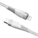 FP-TORILISUSBCLIGHT - Câble USB-C vers iPhone / iPad Lightning gris tressé ultra robuste 1 mètre charge rapide Torilis