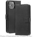 FPGAMMA-S23ULTRA - Etui portefeuille Galaxy S23 Ultra noir lisse rabat latéral  patte magnétique logements cartes