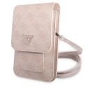 GUWBP4TMPI - Sacoche Guess Logo triangle à bandoulière coloris rose