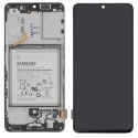 LCDBAT-GALAXYA41 - Ecran complet origine Samsung Galaxy A41 coloris noir SM-A415F avec batterie