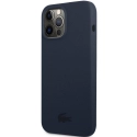 LCHCP13XSV - Coque officielle LACOSTE pour iPhone 13 PRO-MAX série silicone liquide coloris bleu mat