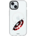RHINO-CLEARIP15BOUCLIER - Coque RhinoShield iPhone 15 série Crystal Clear MagSafe série Marvel bouclier