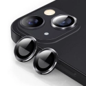 RINGLENS-IP15NOIR - Vitre protection appareil photo iPhone 15 / 15 Plus verre avec anneau aluminium noir