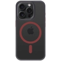 TACT-HYPERIP15PROROUGE - Coque noire pour iPhone 15 Pro avec système MagSafe Hyperstealth de Tactical anneau rouge