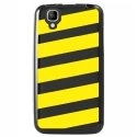 TPU1GOABANDESJAUNES - Coque souple pour Wiko Goa avec impression Motifs bandes jaunes