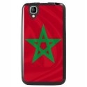 TPU1GOADRAPMAROC - Coque Souple en gel noir pour Wiko Goa avec impression Motifs drapeau du Maroc