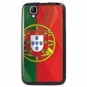 TPU1GOADRAPPORTUGAL - Coque Souple en gel noir pour Wiko Goa avec impression Motifs drapeau du Portugal