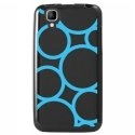 TPU1GOARONDSBLEUS - Coque souple pour Wiko Goa avec impression Motifs ronds bleus