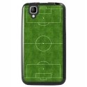 TPU1GOATERRAINFOOT - Coque Souple en gel noir pour Wiko Goa avec impression Motifs terrain de football