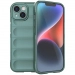 IX008-IP15VERTFONCE - Coque iPhone 15 antichoc relief texturé coloris vert foncé