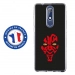 TPU0NOKIA51DARKROUGE - Coque souple pour Nokia 5-1 avec impression Motifs Dark rouge