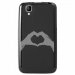 TPU1GOAMAINCOEUR - Coque souple pour Wiko Goa avec impression Motifs mains en forme de coeur