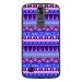 TPU1LGK7AZTEQUEBLEUVIO - Coque souple pour LG K7 avec impression Motifs aztèque bleu et violet