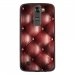 TPU1LGK7CAPITON - Coque souple pour LG K7 avec impression Motifs effet capitonné bordeau