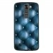 TPU1LGK7CAPITONBLEU - Coque souple pour LG K7 avec impression Motifs effet capitonné bleu