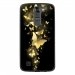 TPU1LGK7PAPILLONSDORES - Coque souple pour LG K7 avec impression Motifs papillons dorés