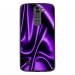 TPU1LGK7SOIEMAUVE - Coque souple pour LG K7 avec impression Motifs soie drapée mauve