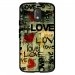 TPU1MOTOE3LOVEVINTAGE - Coque souple pour Motorola Moto E3 avec impression Motifs Love Vintage